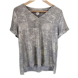 Anthropologie Akemi + Kin Gold Shimmer Top Small